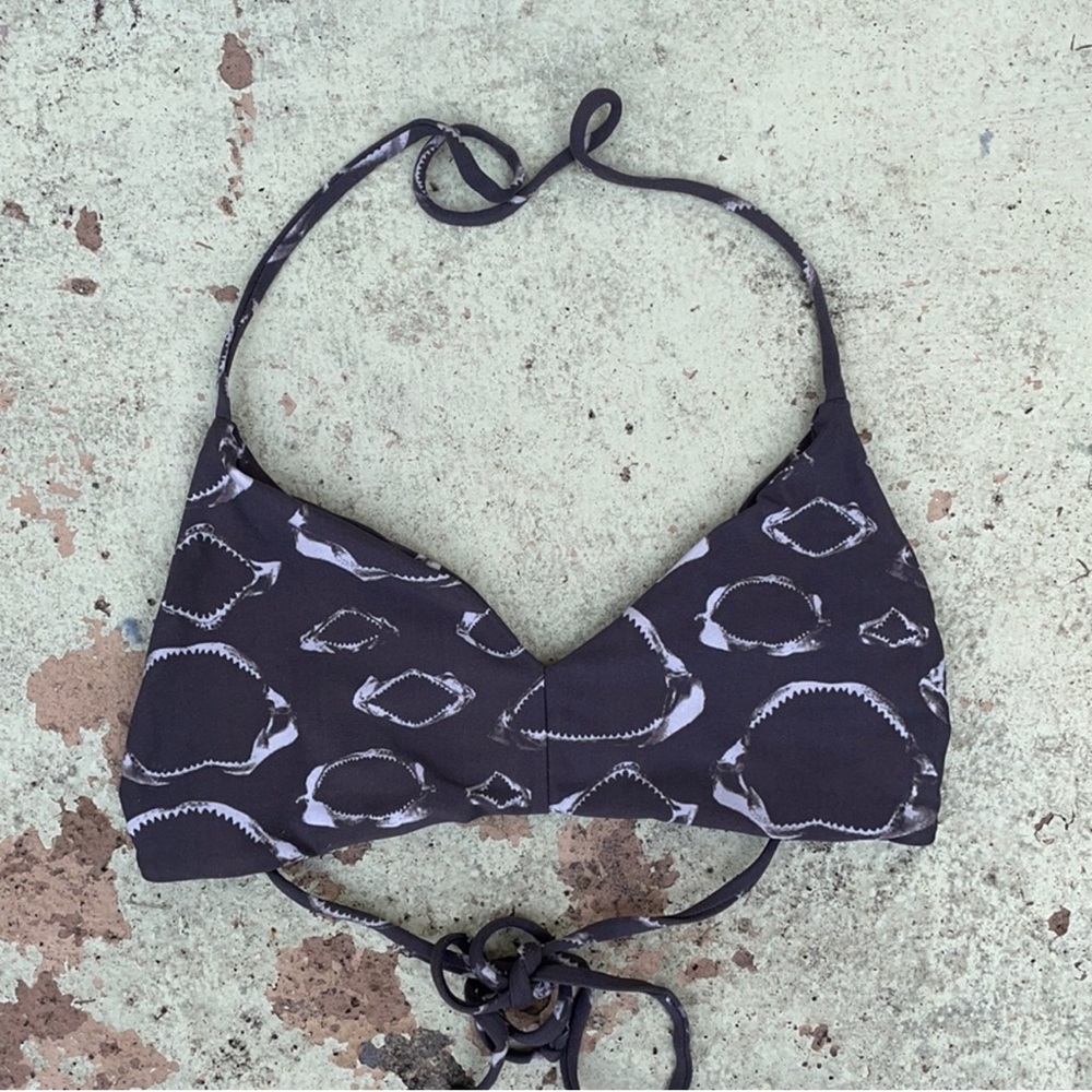 Rare Boys + Arrows Shark Dylan Bikini Top in Jaws